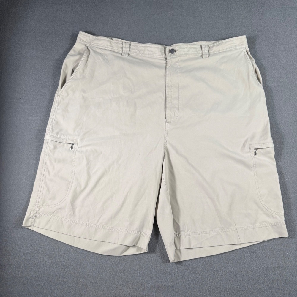 Callaway Golf Men's Shorts Size 42 Khaki Performance Cargo Zip Pockets Preppy